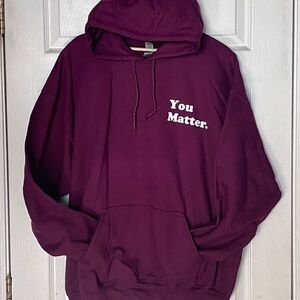 Men's Purple Hoodie - You Matter